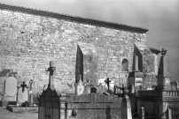 La Bâtie-Rolland. - Le cimetière et la façade sud de la chapelle Saint-Andéol.