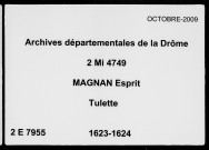 2 janvier 1623-5 août 1624