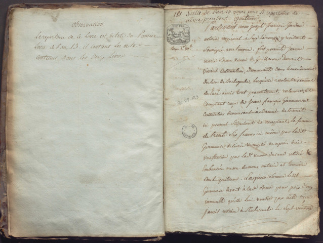 22 floréal an XIII-29 frimaire an XIV