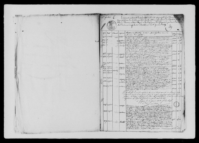 Répertoire des actes transmis à l'enregistrement (1824-1828).