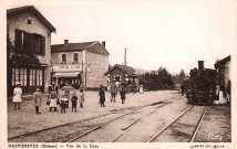 Tramway de la ligne Grand-Serre - Saint-Vallier en gare.