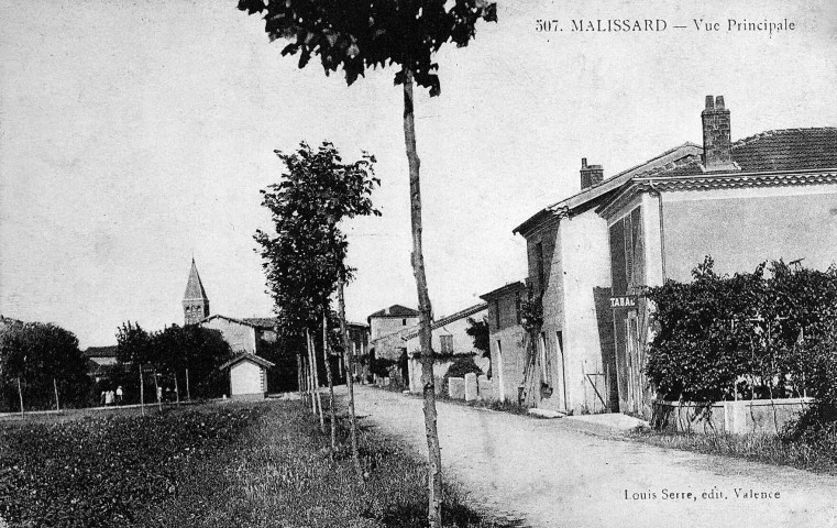 Malissard.- Vue du village.