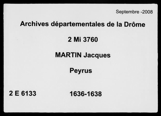 23 juin 1636-29 décembre 1638