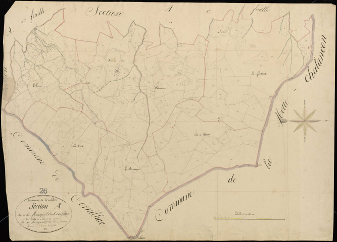 Section A2, Montagne d'Oule (la) et Village (le).