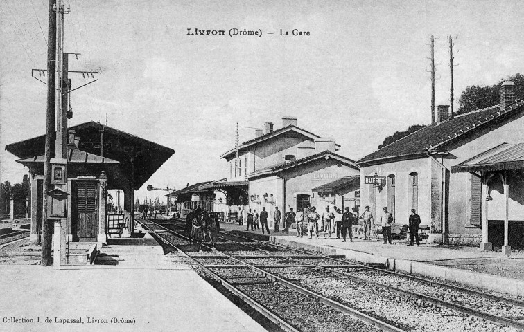 Livron-sur-Drôme. - La gare.