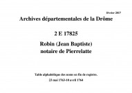 23 mai 1763-10 avril 1764