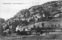 Le village avant le glissement de terrain du 9 novembre 1907.