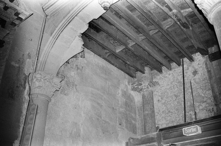 Romans-sur-Isère. - La tribune de la collégiale Saint-Barnard, avant restauration.