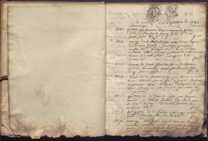 2 vendémiaire an VIII-19 fructidor an IX