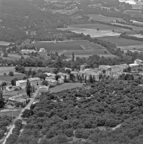 Vue aérienne du village.