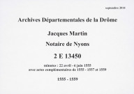 22 avril-6 juin 1555