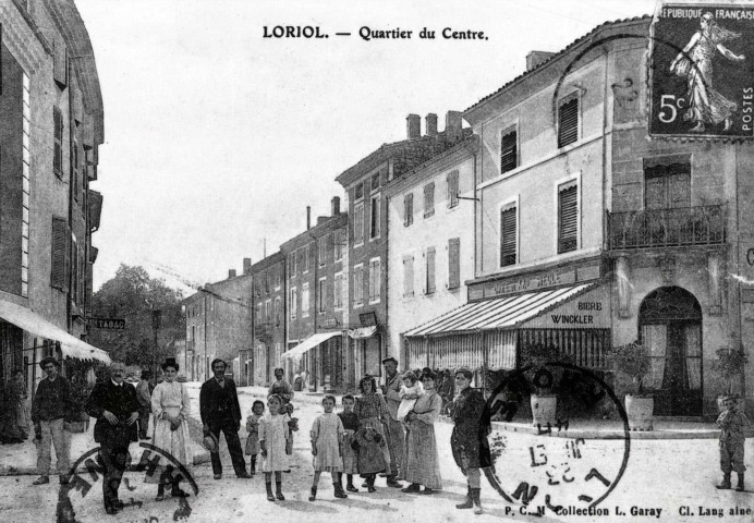 Loriol-sur-Drôme.- L'actuelle avenue de la République.