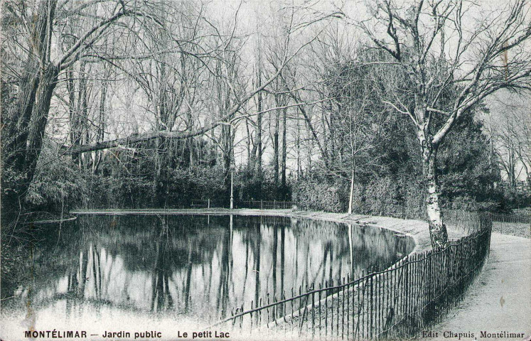 Le plan d'eau du Jardin Public.