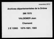 23 septembre 1675-29 janvier 1683