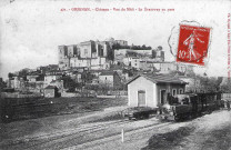 Grignan.- La gare de la ligne Taulignan-Grignan-Chamaret (T.G.C.) en activité de 1907 à 1928.