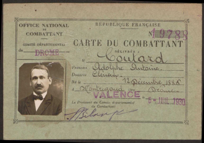 Coutard, Adolphe Antoine