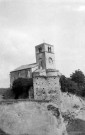 Chantemerle-les-Blés. - L'église Notre-Dame construite sur une butte de mollasse.