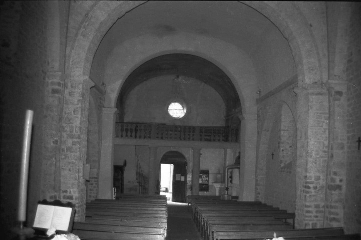 Piègros-la-Clastre.- La nef de l'église Saint-André.