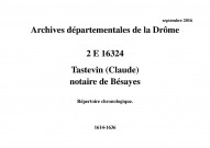 Répertoire chronologique (1614-1636).