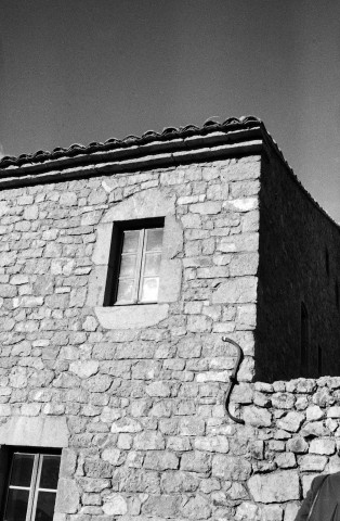 Bézaudun-sur-Bîne.- Détail de la ferme Marin, route du col de la Chaudière.