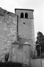 Mirmande.- Le clocher de l'église Sainte-Foy.