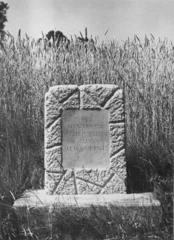 41. Brigade de Chabeuil. Nature de la commémoration : stèle. Lieu : Montmeyran, en bordure de la route nationale n°538 au point kilométrique 4,250. Nombre de victimes, fusillées : 2. Circonstances : embuscade le 18. août 1944.