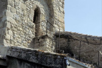 Chantemerle-les-Blés.- Escalier du clocher de l'église.