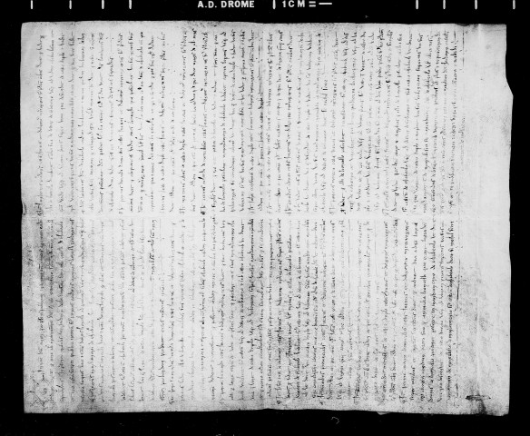 Enquête auprès de Jordan de Bardonenche, châtelain de Chabeuil, sur la possession des pâturages.