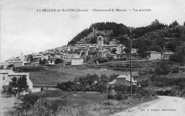 Vue générale de Châteauneuf-de-Mazenc.