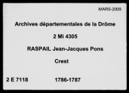 19 juin 1786-7 avril 1787