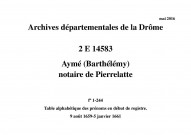 9 août 1659-5 janvier 1661