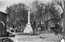 Étoile-sur-Rhône. - Le monument de la Fédération inauguré par Maurice Faure le 8 octobre 1893.