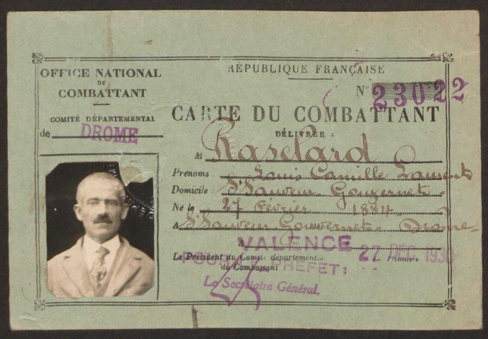 Rasclard, Louis Camille Laurent