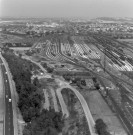 Vue aérienne de la gare de triage.