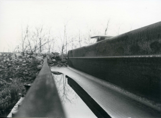 Déformation en pied de la 2ème palplanche.