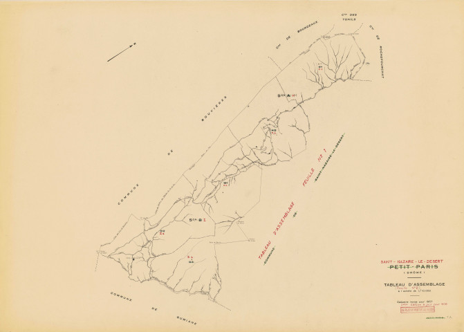 Tableau d'assemblage. 1970.