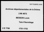 2 janvier 1751-23 mars 1753