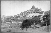 Saint-Péray (Ardèche).- Les ruines du château de Crussol.