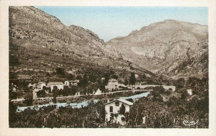 Vue du quartier du Pont Neuf et de l'Ouvèze.