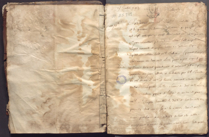 15 juillet 1792-22 mars 1793