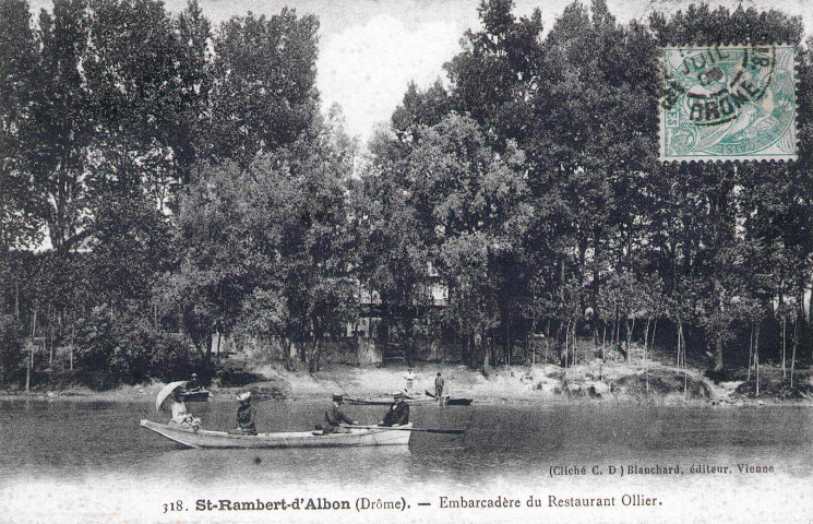 L'embarcadère du restaurant Ollier.