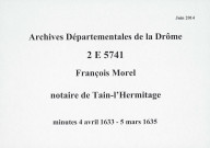 4 avril 1633-5 mars 1635