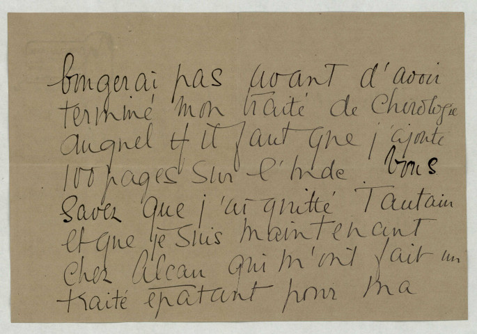 LAS lui racontant ses occupations.