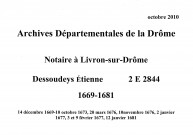 14 décembre 1669-10 octobre 1673