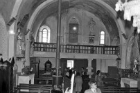 Réauville. - L'assemblée générale de l'association Trésors Drômois le 17 novembre 1979, visite de l'église Sainte-Marie-Madeleine.