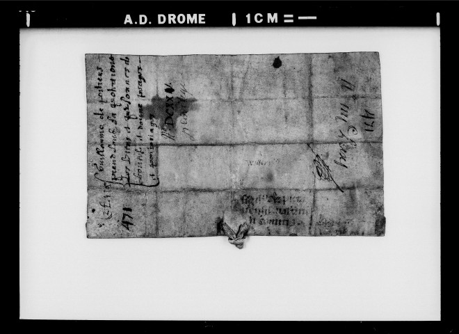 Concession de péage par Guillaume de Poitiers, comte de Valentinois.