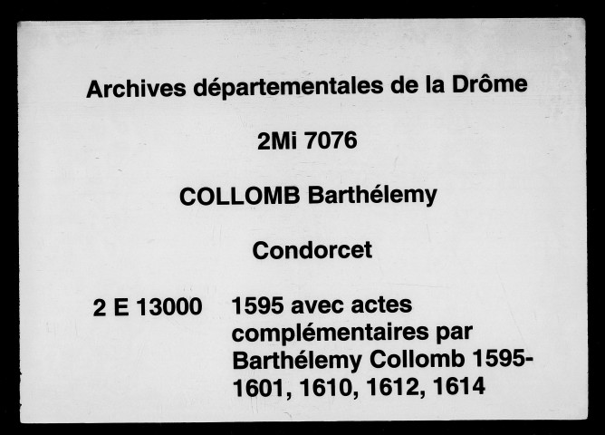3 janvier-18 décembre 1595