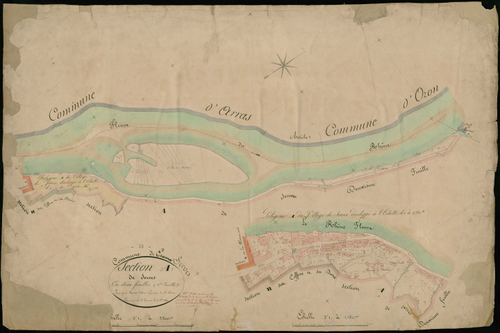 Section A1, Serves. Village (parcelles n° 30-242) (agrandissement).