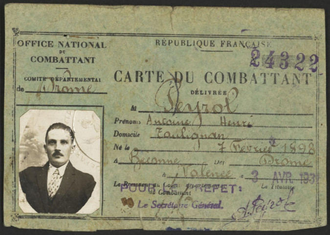 Peyrol, Antoine Henri