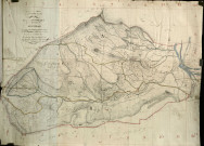 Cadastre par masse de culture. - Plan géométrique : sections A Village (le), B Fud (le), C Gebrieu.